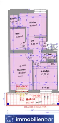 2-Zimmer-Wohnung kaufen in Linz – 48,26 m², € 229.000 – Bild 11 von 11
