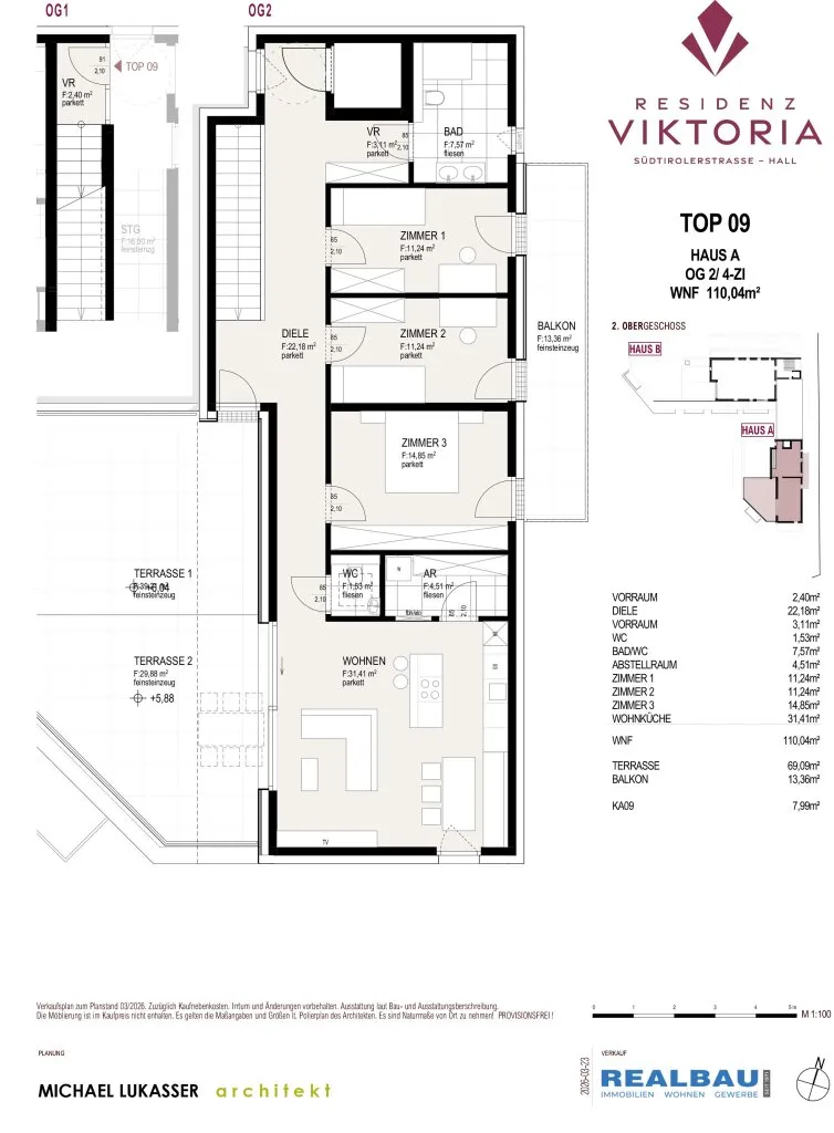Wohnung – Hall in Tirol - Ansicht 2
