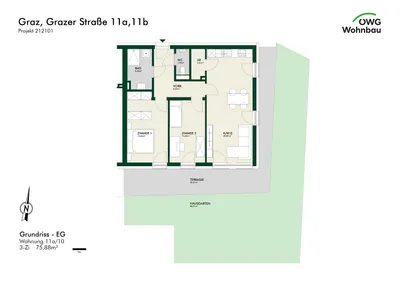 3-Zimmer-Wohnung kaufen in Graz – 75,8 m², € 443.773 – Bild 6 von 6