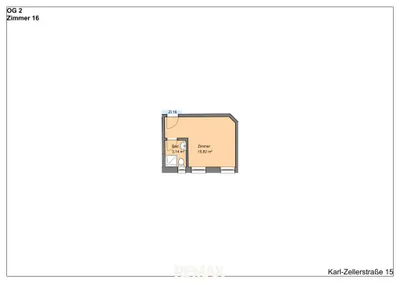 Wohnung kaufen in Steyr – 18,96 m², € 53.088 – Bild 7 von 7