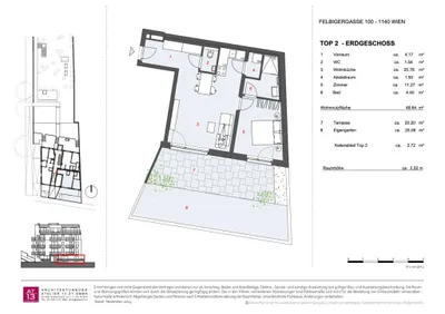 2-Zimmer-Wohnung kaufen in Wien – 48,64 m², € 321.080 – Bild 20 von 22