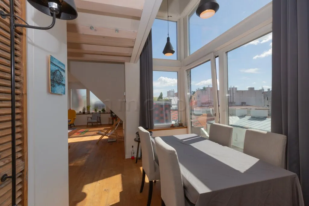 ARCHITEKTEN-PENTHOUSE | Design-Dachmaisonette mit Galerie, Balkon & Dachterrasse Nähe U-4 Pilgramgasse – pohled 2