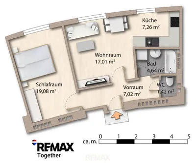 2-Zimmer-Wohnung kaufen in Wien – 56,43 m², € 265.000 – Bild 27 von 27