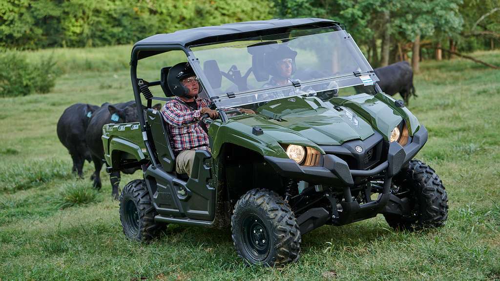 Yamaha Viking 700 4x4 EPS Servolenkung 3 Sitzer grün mit Strassenzulassung Quad