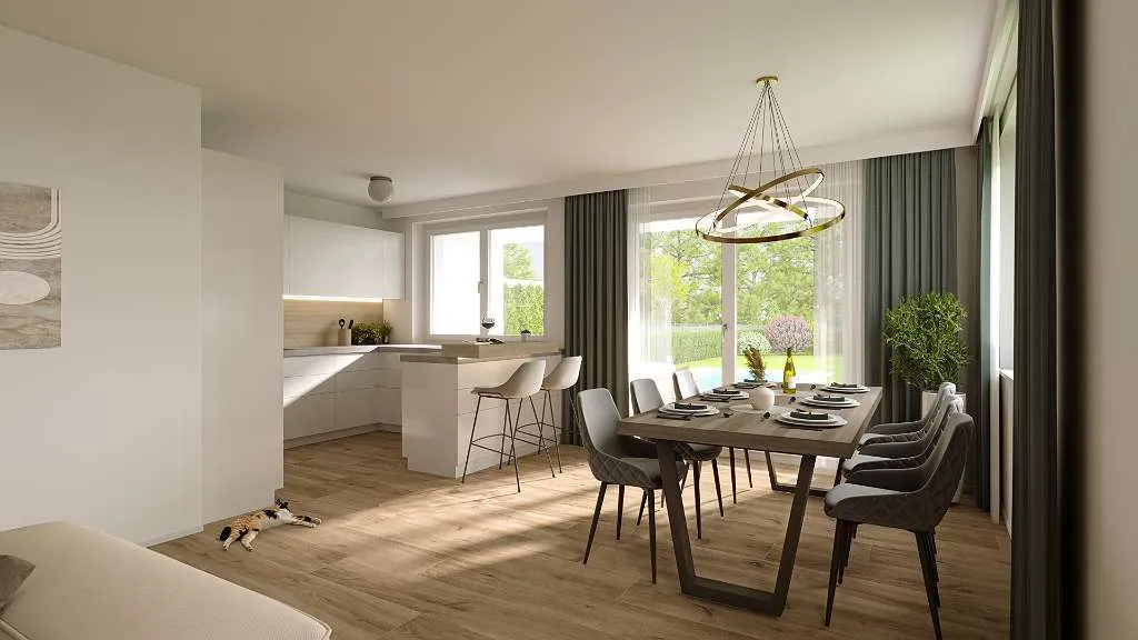 Doppelhaushälfte 2/2 - Exklusive Neubau-Doppelhaushälfte in Hof am Leithaberge - Ansicht 3