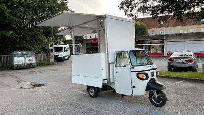 Piaggio APE Classic "Insider" E-Roof Verkaufsaufbau Pritsche