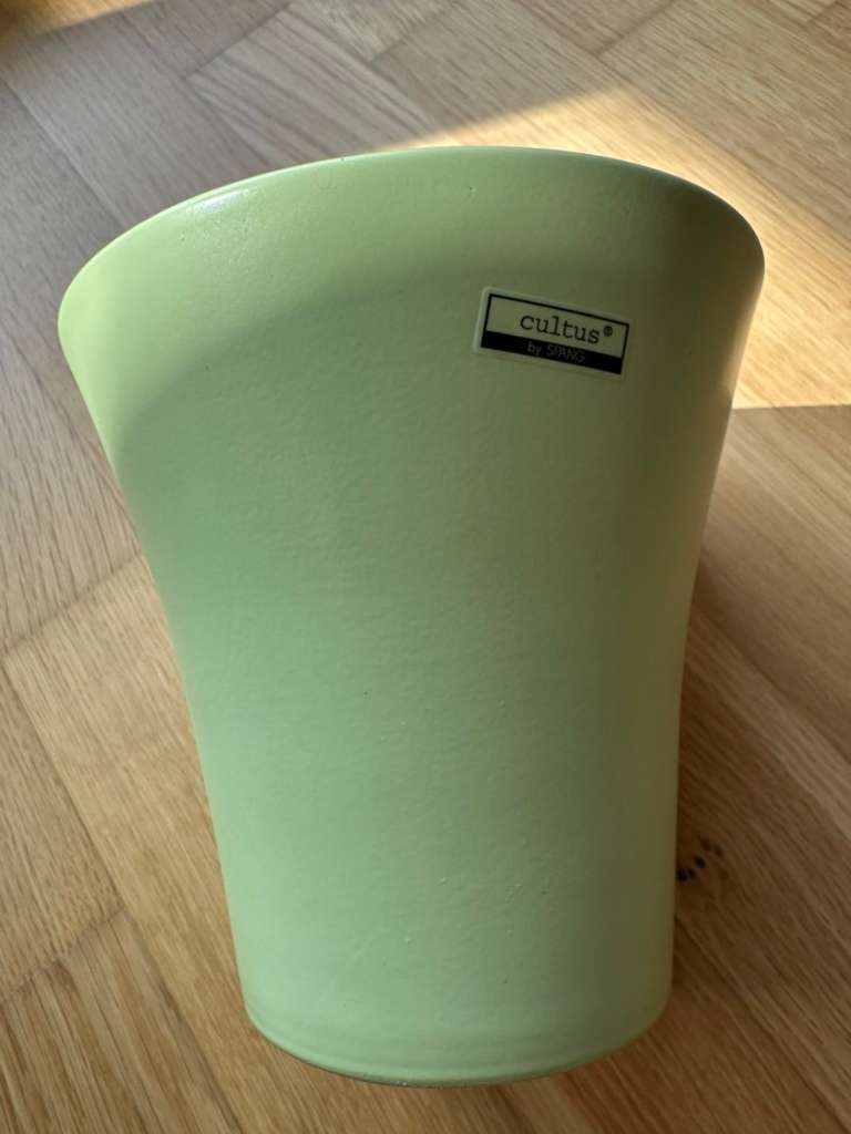 Mintgrüne Orchideenvase/ -übertopf