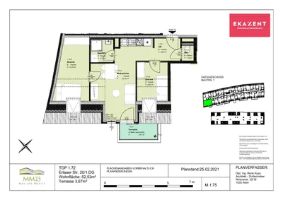 3-Zimmer-Wohnung mieten in Wien – 53,29 m², € 1.019 – Bild 10 von 12
