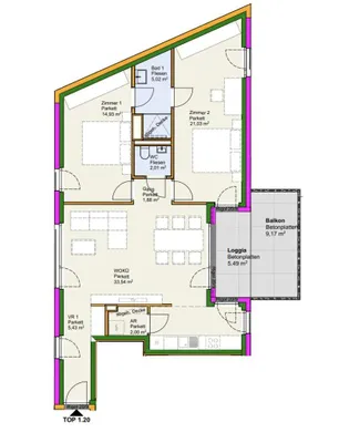 3-Zimmer-Wohnung kaufen in Neusiedl am See – 85,84 m², € 499.000 – Bild 30 von 30