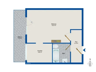 1-Zimmer-Wohnung kaufen in Salzburg-Umgebung – 33,1 m², € 209.900 – Bild 11 von 11