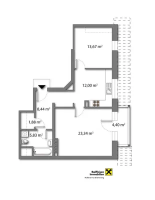 2-Zimmer-Wohnung kaufen in Tamsweg – 65 m², € 198.000 – Bild 6 von 6