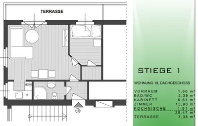 2-Zimmer-Wohnung kaufen in Wien – 28,46 m², € 158.900 – Bild 16 von 16