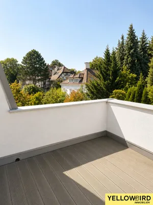 3-Zimmer-Dachgeschosswohnung mit 2 Terrassen, Sauna, Garagenstellplatz und Blick über Wien
