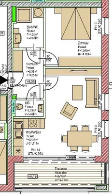 2-Zimmer-Wohnung mieten in Weiz – 46,98 m², € 809 – Bild 9 von 16
