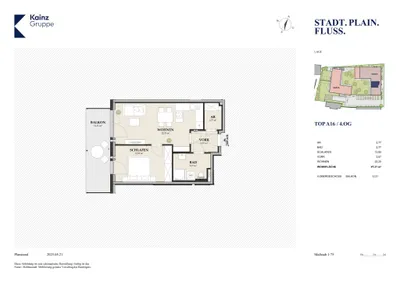2-Zimmer-Wohnung kaufen in Salzburg Stadt – 47,21 m², € 393.000 – Bild 6 von 7