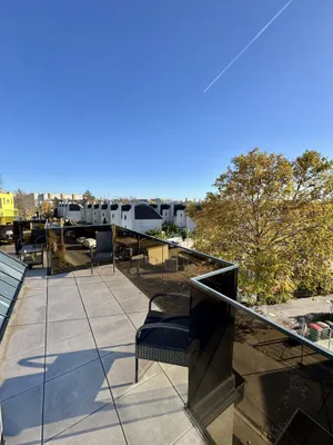 Luxury Living! Penthouse mit knapp 30qm Dachterrasse! Skyline und Kahlenberg Blick! Garage! U2! – Bild 2