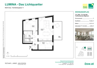 3-Zimmer-Wohnung kaufen in Graz – 73,94 m², € 330.000 – Bild 11 von 11