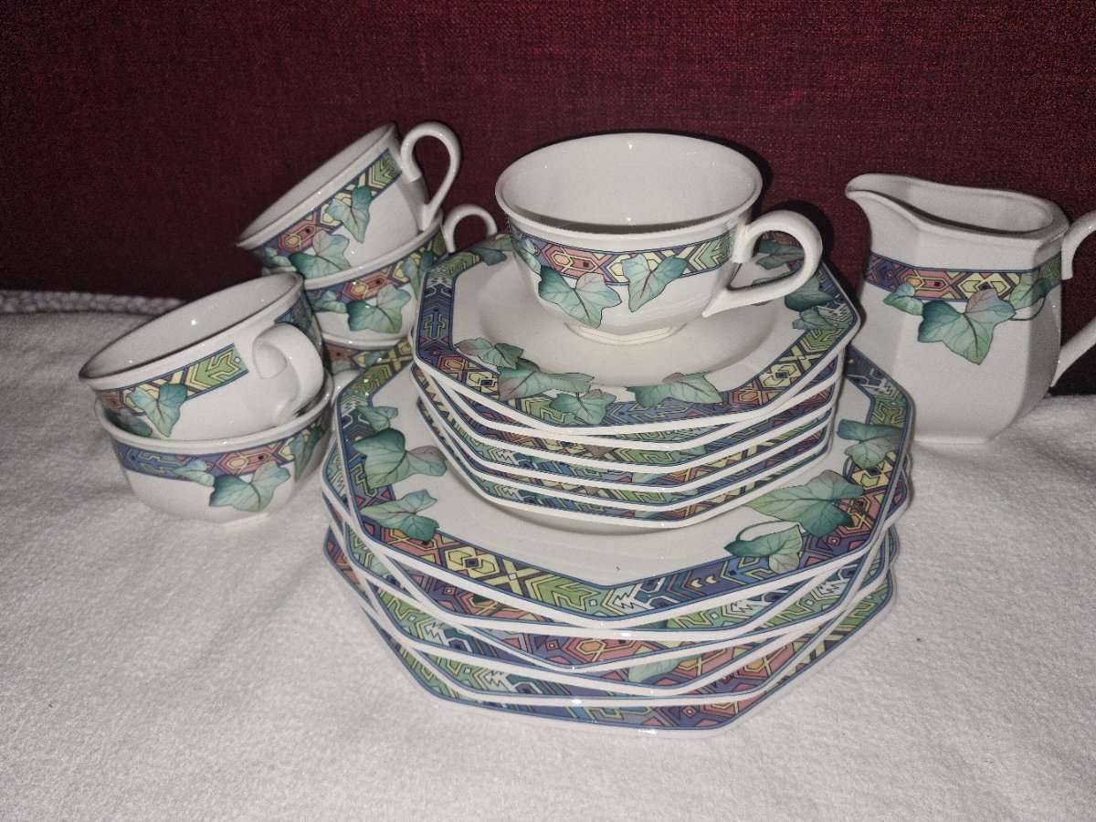 Villeroy und Boch Pasadena, Efeudekor, Kaffeeservice mit Dessertteller,   170,- (1150 Wien) - willhaben