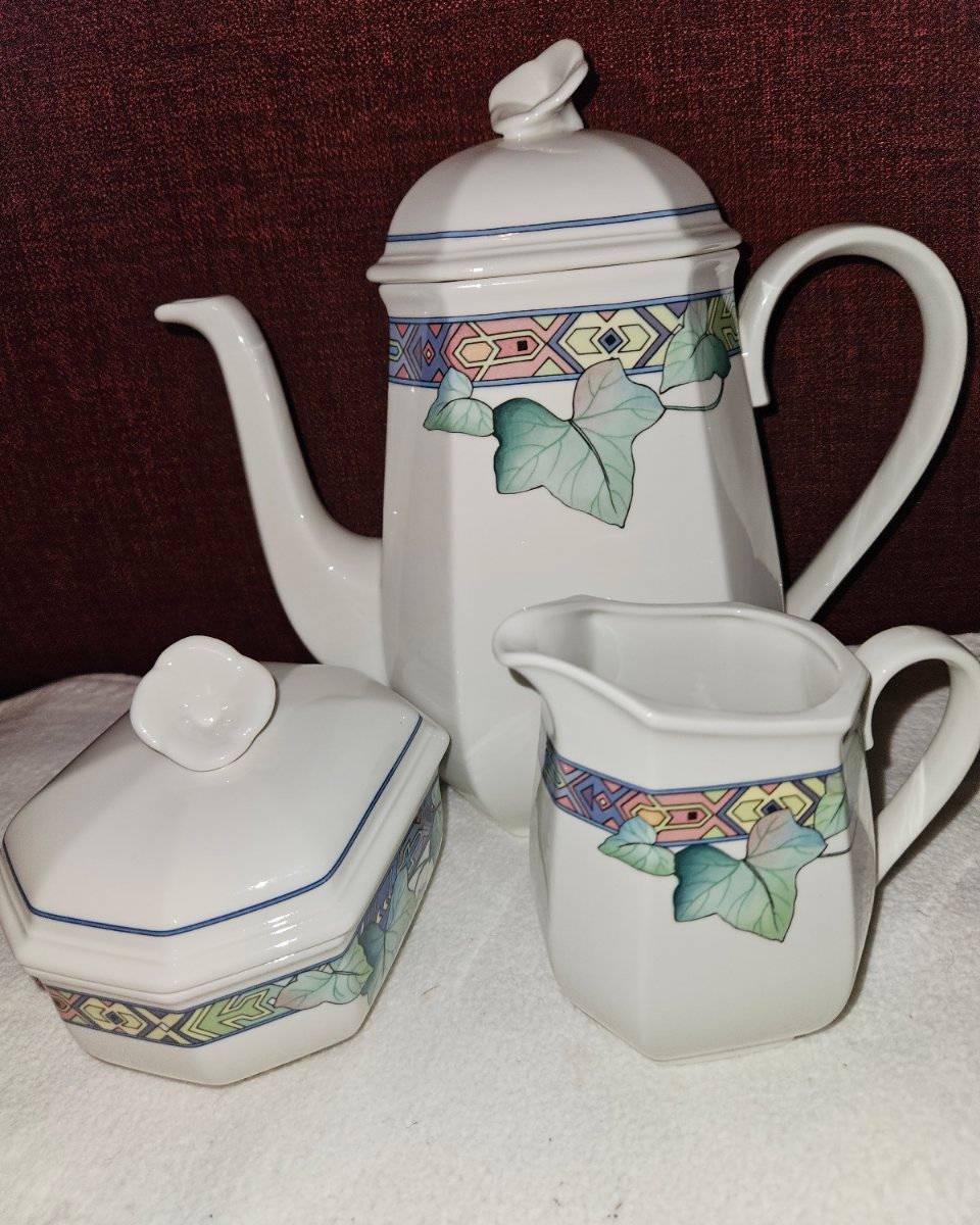 Villeroy und Boch Pasadena, Efeudekor, Kaffeeservice mit Dessertteller,   170,- (1150 Wien) - willhaben
