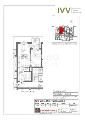 2-Zimmer-Wohnung mieten in Wien – 43,83 m², € 855 – Bild 12 von 12