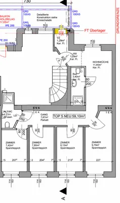 4-Zimmer-Wohnung mieten in Wien – 59 m², € 1.375