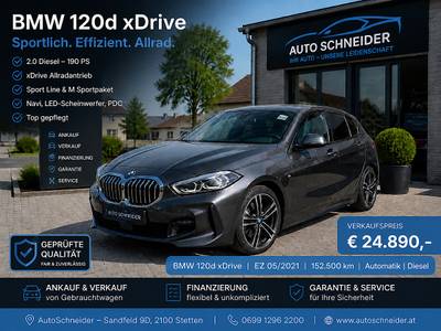 BMW 1er-Reihe 120d xDrive Aut. M Sport Head Up Display Allrad