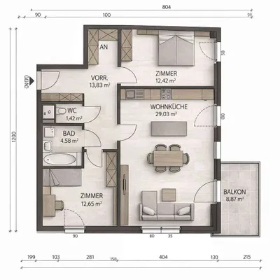 3-Zimmer-Wohnung mieten in Wien – 78 m², € 1.580 – Bild 11 von 31