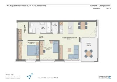 3-Zimmer-Wohnung mieten in Dornbirn – 73,99 m², € 1.550 – Bild 14 von 16