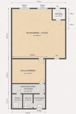 2-Zimmer-Wohnung mieten in Braunau am Inn – 106 m², € 740 – Bild 12 von 12