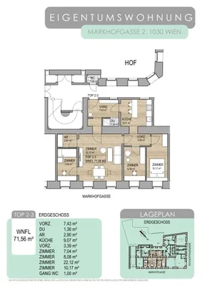 4-Zimmer-Wohnung kaufen in Wien – 72 m², € 305.000 – Bild 6 von 6