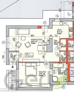2-Zimmer-Immobilie mieten in Salzburg-Umgebung – 71,39 m², € 1.794 – Bild 10 von 10
