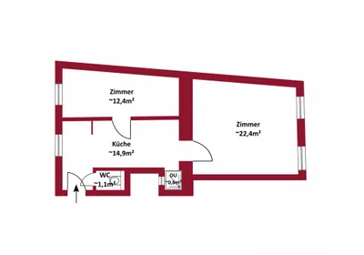 2-Zimmer-Wohnung kaufen in Wien – 51,3 m², € 195.000 – Bild 5 von 6