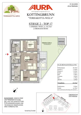 3-Zimmer-Wohnung kaufen in Baden – 62,04 m², € 274.900 – Bild 9 von 11