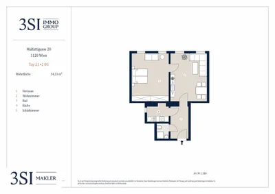 2-Zimmer-Wohnung kaufen in Wien – 54,23 m², € 239.000 – Bild 18 von 18