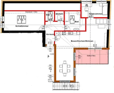 3-Zimmer-Wohnung mieten in Hallein – 106,73 m², € 1.585 – Bild 11 von 11