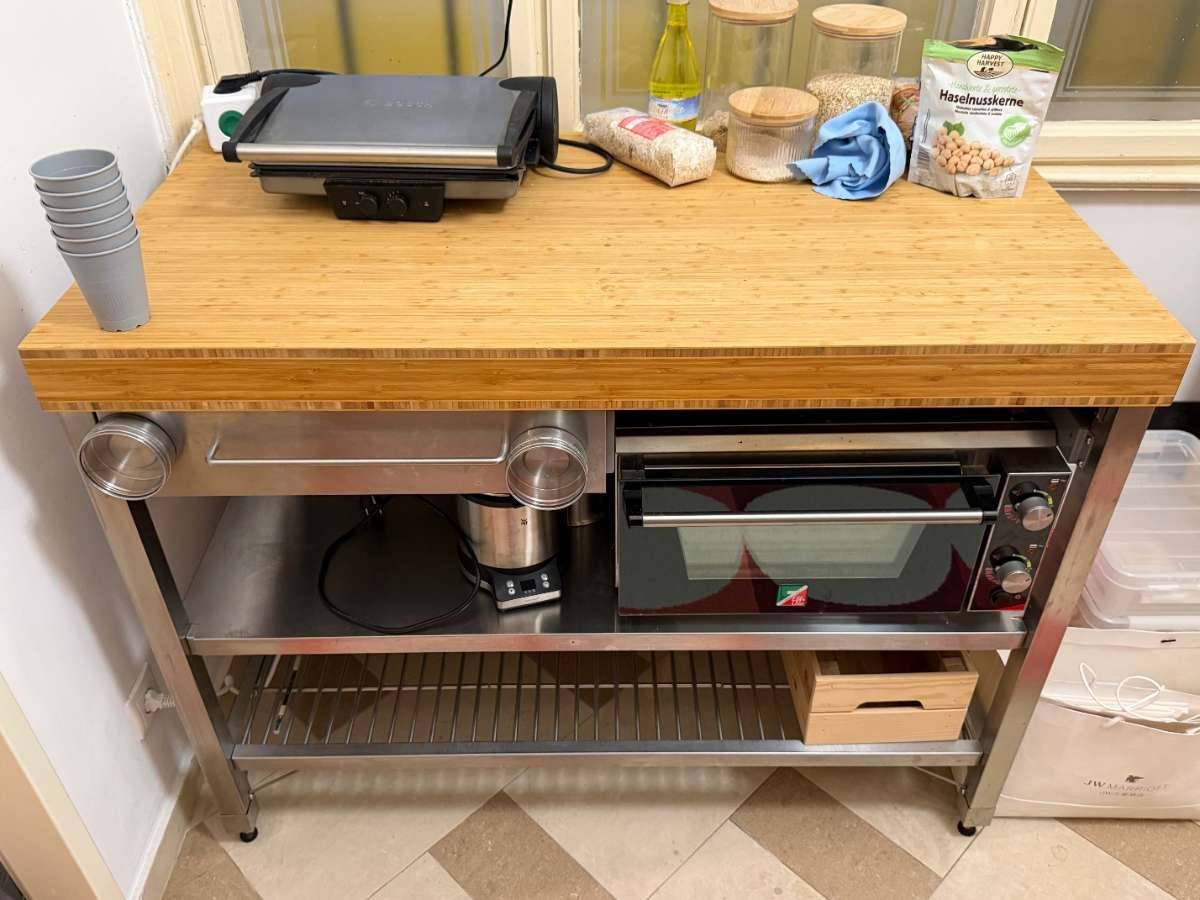 Ikea RIMFORSA Werkbank aus Edelstahl / Bambus,  250,- (1060 Wien) -  willhaben