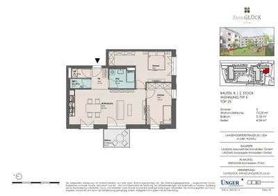 3-Zimmer-Wohnung mieten in Mödling – 73,23 m², € 1.254 – Bild 2 von 8