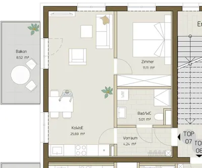 2-Zimmer-Wohnung kaufen in Graz – 46,05 m², € 281.877 – Bild 6 von 6