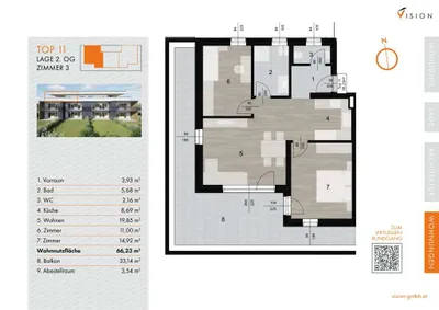 3-Zimmer-Wohnung kaufen in Weiz – 66,23 m², € 290.000 – Bild 14 von 14