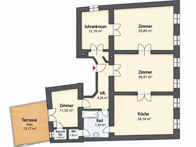 4-Zimmer-Wohnung kaufen in Korneuburg – 124 m², € 435.000 – Bild 12 von 13