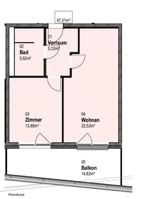 2-Zimmer-Wohnung kaufen in Graz – 47 m², € 210.000 – Bild 14 von 15