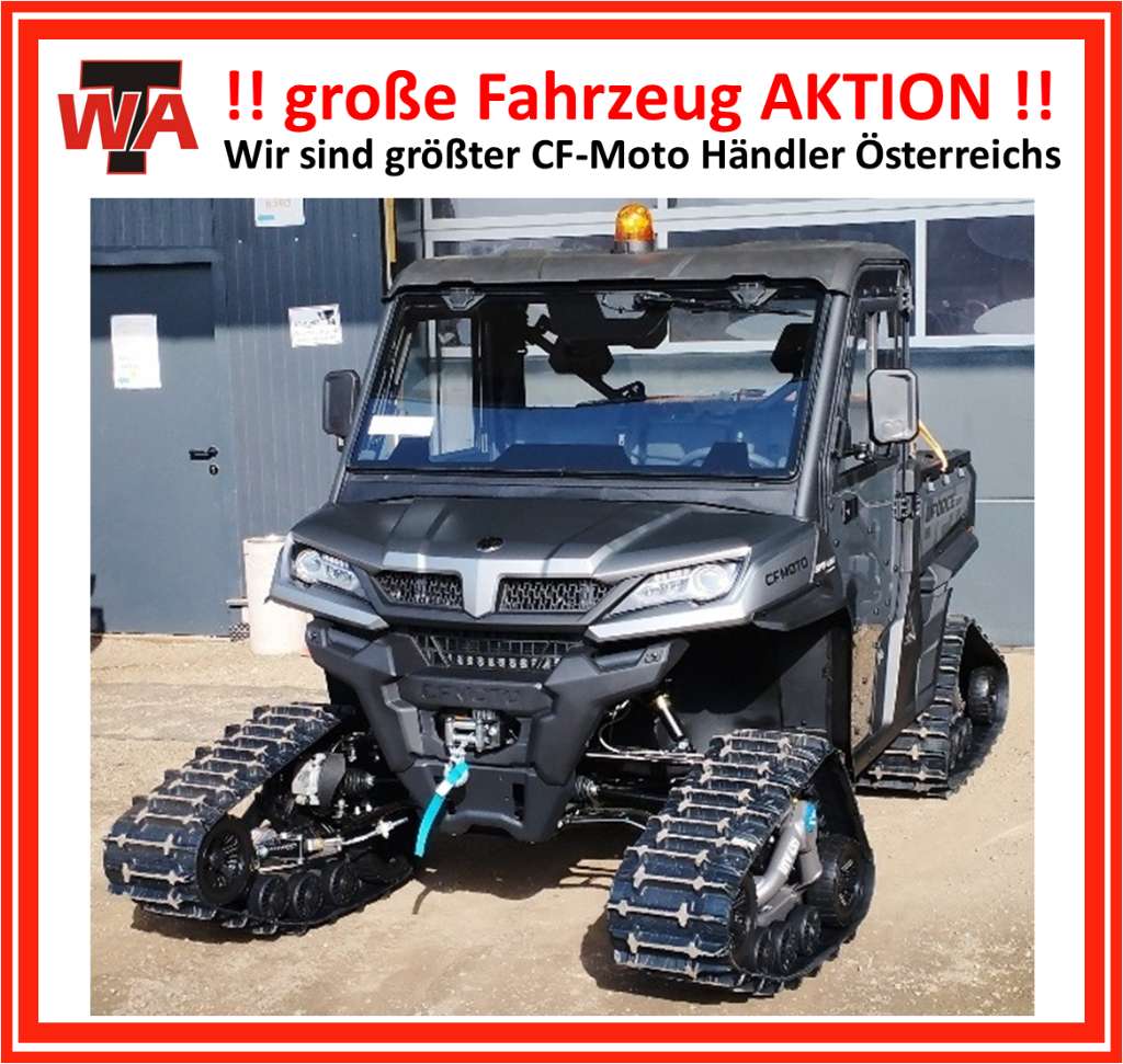 CF-Moto UForce 1000 4x4 EFI EPS V2 DLX Servo inkl. Camso Raupenfahrwerk & Vollkabine mit Heiz...