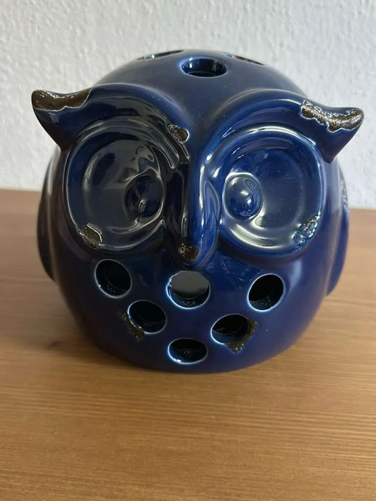 Teelichthalter Eule