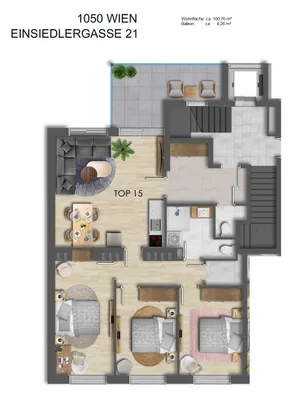 4-Zimmer-Wohnung kaufen in Wien – 91,66 m², € 699.000 – Bild 13 von 14