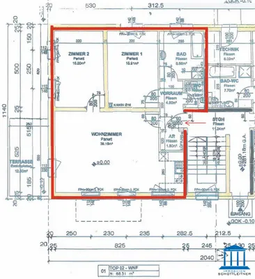 3-Zimmer-Wohnung mieten in Wiener Neustadt Land – 88,51 m², € 1.068 – Bild 21 von 22
