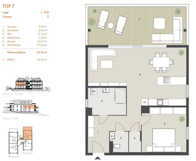 2-Zimmer-Wohnung kaufen in Villach Land – 63,73 m², € 574.000 – Bild 7 von 7