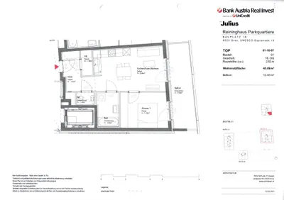 2-Zimmer-Wohnung mieten in Graz – 46 m², € 775 – Bild 19 von 19
