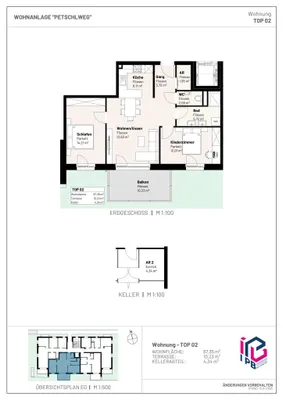3-Zimmer-Wohnung kaufen in Perg – 67,35 m², € 275.228 – Bild 3 von 3