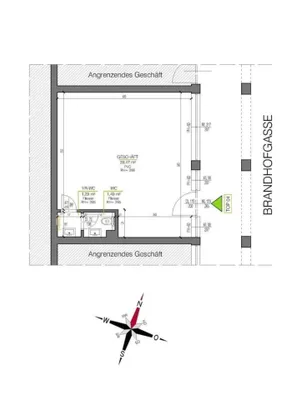 1-Zimmer-Immobilie mieten in Graz – 43 m², € 626 – Bild 2 von 2