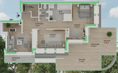 4-Zimmer-Wohnung kaufen in Wien – 90,97 m², € 594.000 – Bild 13 von 16